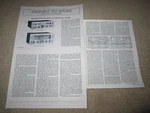 Kenwood Review, 700M AMPLIFIER,700C Preamp, 3 Pgs, 1975. Fixed Price $9.99.