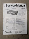 Technics RS-B85 Cassette Deck Service Manual D-4964. Fixed Price $54.95.