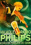 1927 Italian Philips B-406 Miniwatt Vacuum Tube Ad Poster 17 X 24 Giclee Print. Fixed Price $45.00.