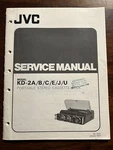 Jvc Model KD-2A Portable Stereo Cassette Tape Deck Service Manual Original Oem. Fixed Price $29.99.