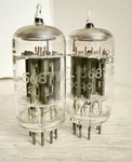 Nos Matched Pair Rare Bronze Coat Black Plates 5687 Wa Audio Tube 7119 /E182CC. Fixed Price $144.00.