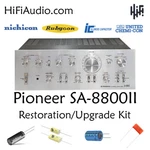 Pioneer SA-8800 Ii Rebuild Restoration Recap Upgrade Kit Repair Capacitor. Fixed Price $195.00.