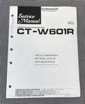 Pioneer CT-W601R Double Cassette Deck Original Servive Manual With Fiche J0494. Fixed Price $14.79.