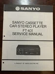 Sanyo Ft 401 Cassette Car Stereo Player Service Manual Oem Vintage Diagrams. Fixed Price $17.99.