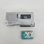 Sony M-560V Microcassette Recorder Silver W/ MC-60UR Tape Tested. Fixed Price $89.99.