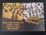 Vintage 1960'S Ms 4000 Tube Stereo Owners Manual. Fixed Price $10.00.