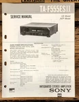 Sony TA-F555ES Ii / MK2 Amplifier Service Manual *original*. Fixed Price $29.97.