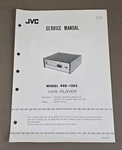 Jvc Model 4ED-1203 Tape Player Service Manual D-3587. Fixed Price $54.95.