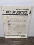 Yamaha AVC-30U AV-34 Amplifier Service Manual Original Vintage Paperwork. Fixed Price $16.19.