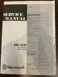 Sherwood DD-1130 DD1130 Dual Cassette Deck Service Manual **original**. Fixed Price $18.99.