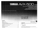 Yamaha AVX-500 Amplifier Owners Manual. Fixed Price $22.24.