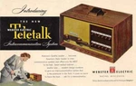 Webster Electric Teletalk Intercom System Advertising Vintage Postcard AA90198. Fixed Price $12.75.