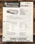 Hitachi HA-M70 Amplifier / Tuner Service Manual *original*. Fixed Price $14.97.