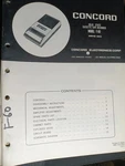 Concord F-60 Tape Recorder Service Manual Original. Fixed Price $29.99.