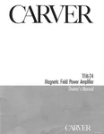 Carver TFM-24 Amplifier Owners Manual. Fixed Price $22.24.