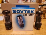 Pair Vacuum Power Tubes Sovtek 5881WXT Original Quad Box 1999/2000. Fixed Price $75.00.