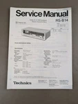 Technics Cassette Deck RS-B14 Service Manual D-4896. Fixed Price $54.95.