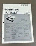 Toshiba PC-4030 Service Manual D-1875. Fixed Price $54.95.