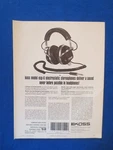 Koss ESP-6 Electrostatic Headphones Magazine Audio November 1968. Fixed Price $19.73.