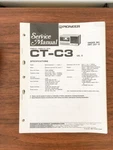 Pioneer CT-C3 Cassette Service Manual *original* #1. Fixed Price $18.97.