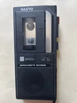 Vintage Sanyo 2 Speed Microcassette Recorder # M5430A Parts Only. Fixed Price $9.99.