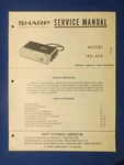 Sharp RD-406 Cassette Service Manual Schematic Factory Original The Real Thing. Fixed Price $10.48.