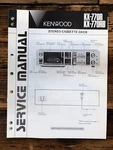 Kenwood KX-770RB Cassette Service Manual *original*. Fixed Price $19.97.