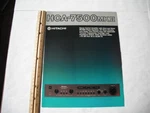 Hitachi HCA-7500MKII Vintage Preamplifier Original Sales Brochure Only. Fixed Price $69.99.