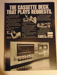 1978 Sharp RT-1157 Cassette Deck Print Ad. Fixed Price $8.00.