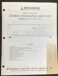 Mitsubishi DA-U155 Amplifier Service Manual Original. Fixed Price $29.99.