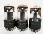 3 Sylvania 12SN7GT Black Plate Vacuum Tubes Tested Nos On Tv. Fixed Price $29.95.