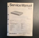 Technics SU-5 (m, Mc) Integrated Amplifier Original Service Manual 1982. Fixed Price $9.99.