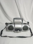 Gpx C848SM Portable Am/fm Boombox W/ Cassette Player Bass Boost System. Fixed Price $27.00.