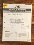 Jvc TD-X331 Cassette Deck Service Manual *original*. Fixed Price $14.97.