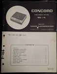 Concord F-106 Stereo Cassette Tape Deck Service Manual Original. Fixed Price $29.99.