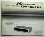 Jvc KD-VR320 A/c/j/u Stereo Cassette Deck Owner's Manual/instruction Book. Fixed Price $19.99.
