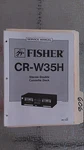 Fisher CR-W35H Service Manual Original Repair Book Stereo Tape Deck Player. Fixed Price $25.00.