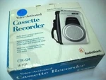 Radio Shack CTR-124 Portable Cassette Tape Recorder With Vox Voice Activation. Fixed Price $14.00.