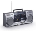 Aiwa Retro Boombox (silver). Fixed Price $299.00.