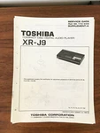 Toshiba XR-J9 Cd Player Service Manual Supplement *original*. Fixed Price $9.97.