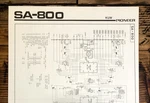 Pioneer SA-800 Amplifier Fold Out Schematic *original*. Fixed Price $19.97.