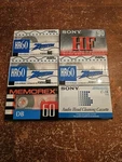 Sony C-1K Audio Head Cleaning Cassette & 5 New Blank Tapes Zenith Memorex. Fixed Price $22.49.