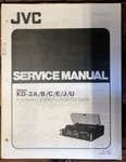 Jvc KD-2A Cassette Service Manual *original*. Fixed Price $29.97.