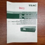 Vintage Teac R-888X Auto-reverse Stereo Cassette Deck Owner's Manual Mlv. Fixed Price $20.00.