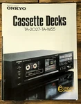 Onkyo TA-2027 TA-W55 Cassette 3 Pg Dealer Brochure *original*. Fixed Price $14.97.
