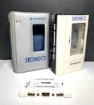 Vintage Sanyo Stereo Cassette Player With Soft Case See Video. Fixed Price $79.95.