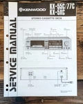 Kenwood KX-55C KX-5XC KX-77C Cassette Service Manual *original*. Fixed Price $19.97.