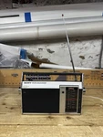Vintage Sony 7F-81W Silver Black Am/fm Portable Solid State Transistor Radio. Fixed Price $49.00.