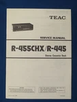 Teac R-455CHX R-445 Cassette Service Manual Original Factory Issue Good Cond. Fixed Price $16.66.