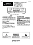 Pioneer CT-W703RS Cassette Player Owners Manual. Fixed Price $22.24.